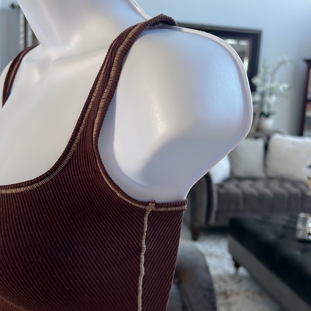 Skims ribbed cotton bodysuit - Picture 4 of 9